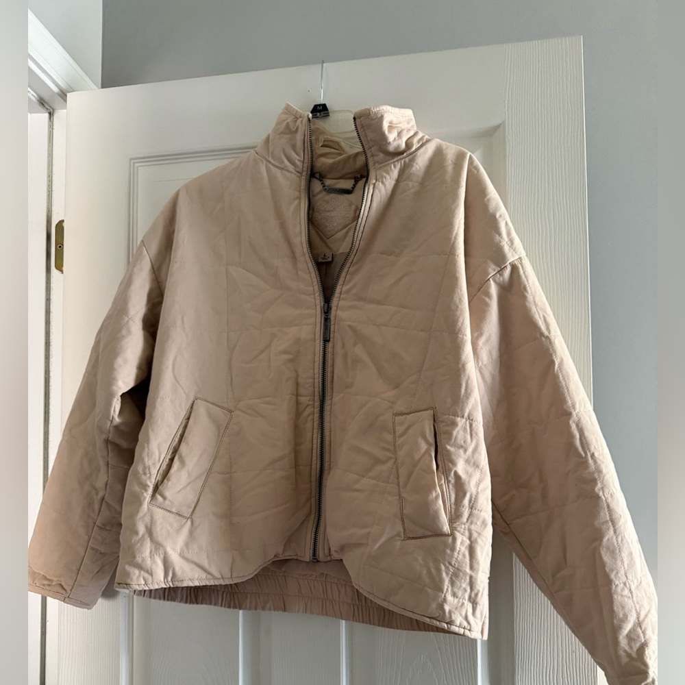Beige Quilted Jacket